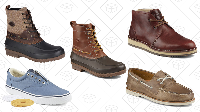 Decoy Wool Duck Boot, $88 | Striper LL CVO Saturated Sneaker, $32 | Decoy Duck Boot, $88 | Dockyard Chukka, $84 | Gold Cup Authentic Original Cross Lace Boat Shoe, $102